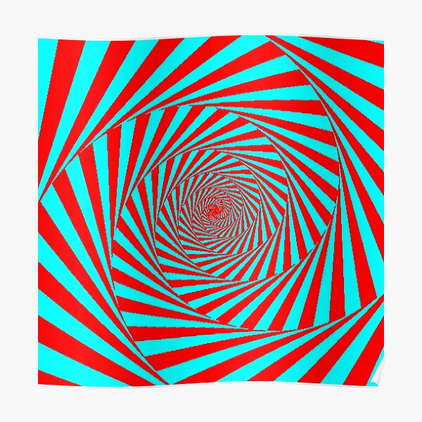 Visual Illusion, Psychedelic Art Poster