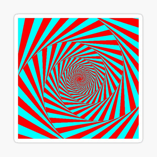 Visual Illusion, Psychedelic Art Sticker