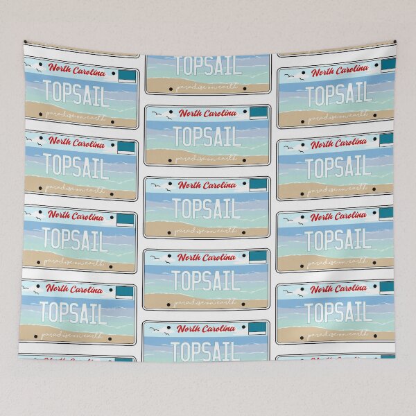 Item preview, topsail license plate designed and sold by cool stickerz.