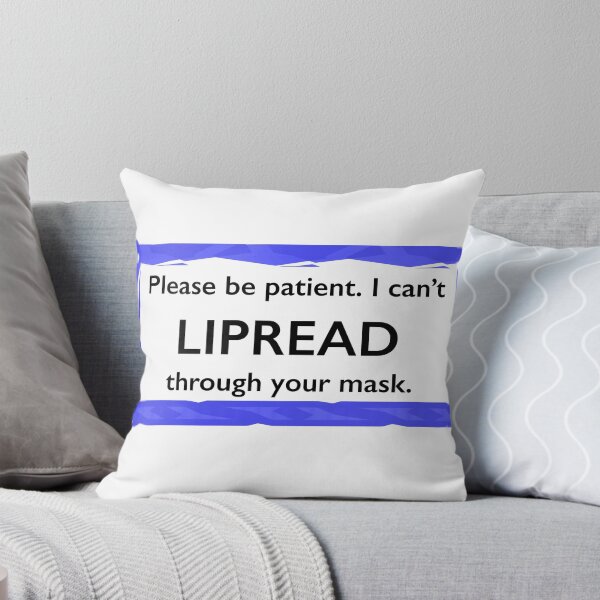 Item preview, DEAF Lipread Mask Coronavirus Sign Language Indigo Frame designed and sold by Rocket Fox.