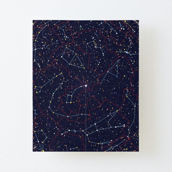 Night Constellations Canvas Mounted Print