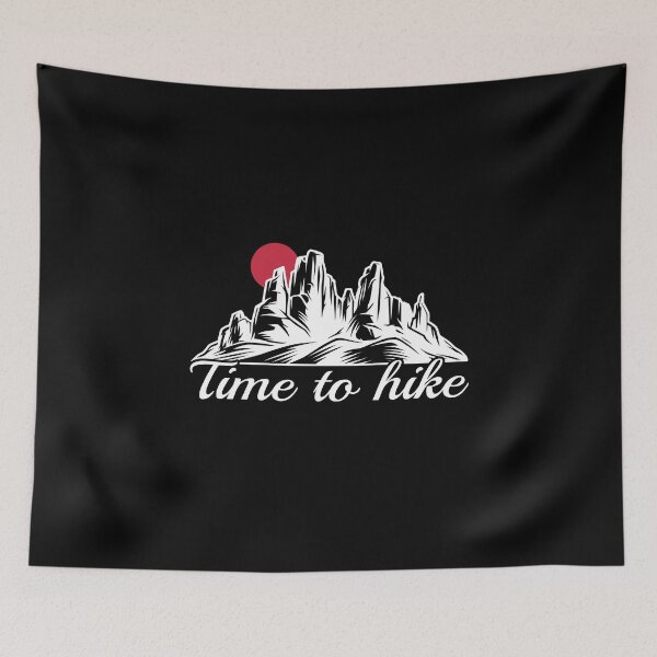 Item preview, Mountain time to hike saying climber nature designed and sold by shurikaner.