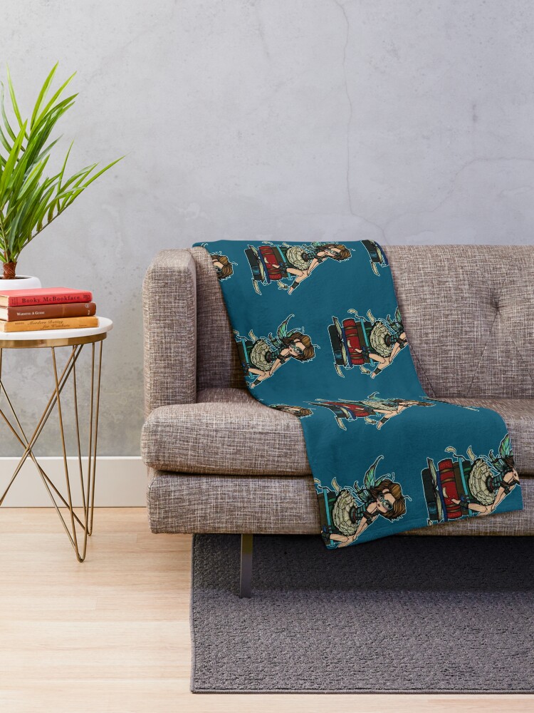 Alternate view of Library Fairy  Throw Blanket