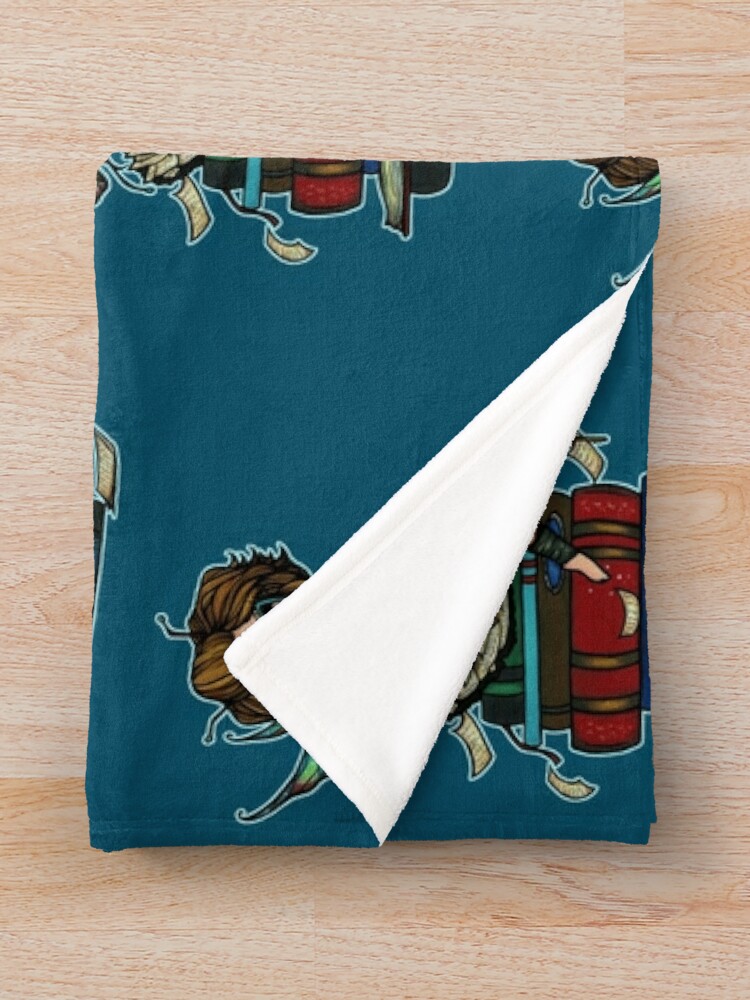 Alternate view of Library Fairy  Throw Blanket