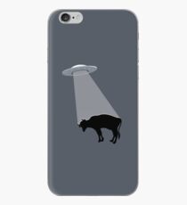 Banksy Style Cow Abduction iPhone Case