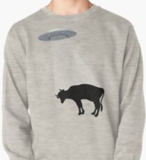 Banksy Style Cow Abduction Pullover