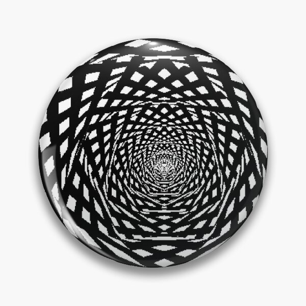 Visual Illusion, Psychedelic Art Pin