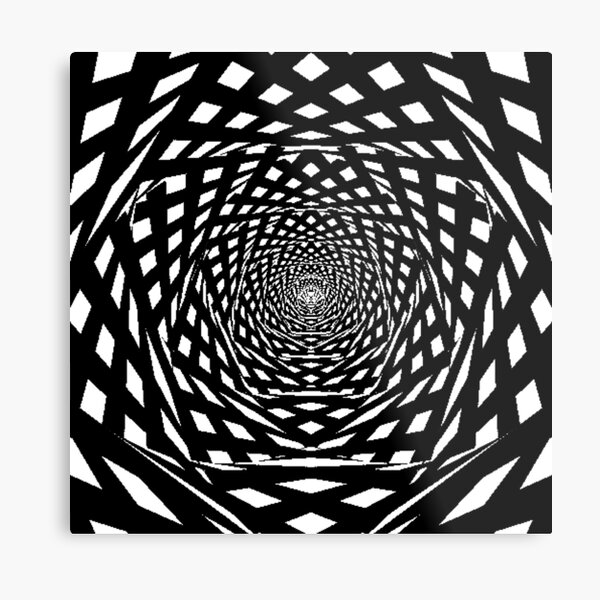 Visual Illusion, Psychedelic Art Metal Print