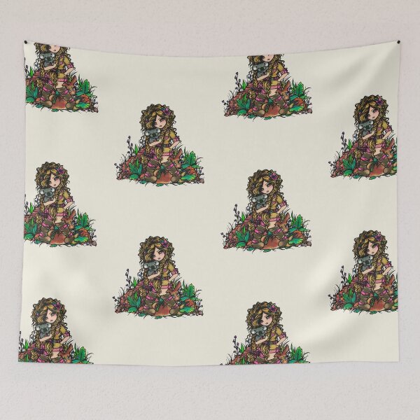 Item preview, Aussie Girl with Kangaroo and Koala Bear Australia Art by Hannah Lynn designed and sold by hannahlynnart.