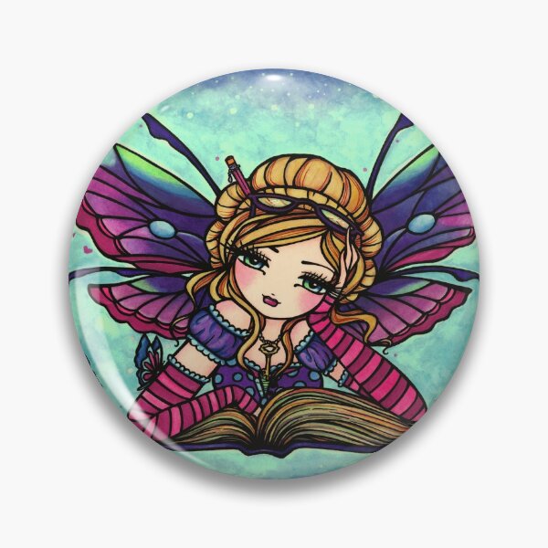 Bookworm Fairy by Hannah Lynn Pin