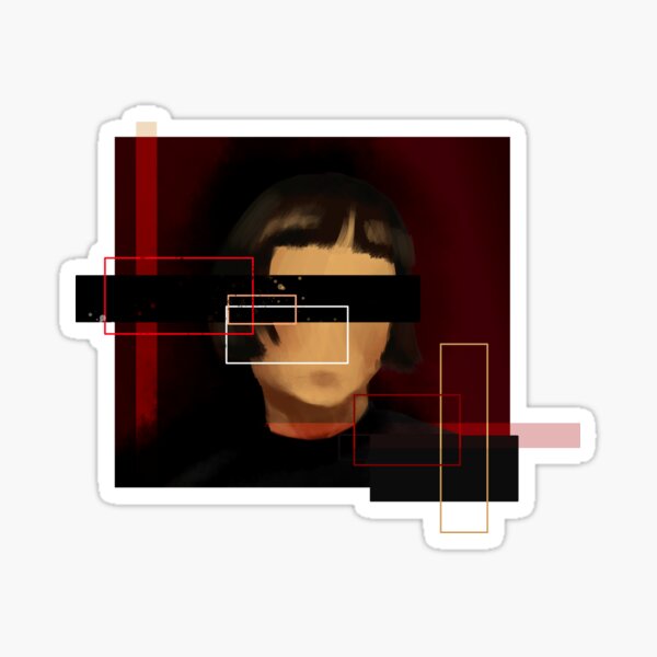The Girl With No Face Sticker