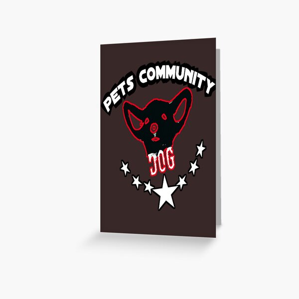 Pets community t-shirt Greeting Card