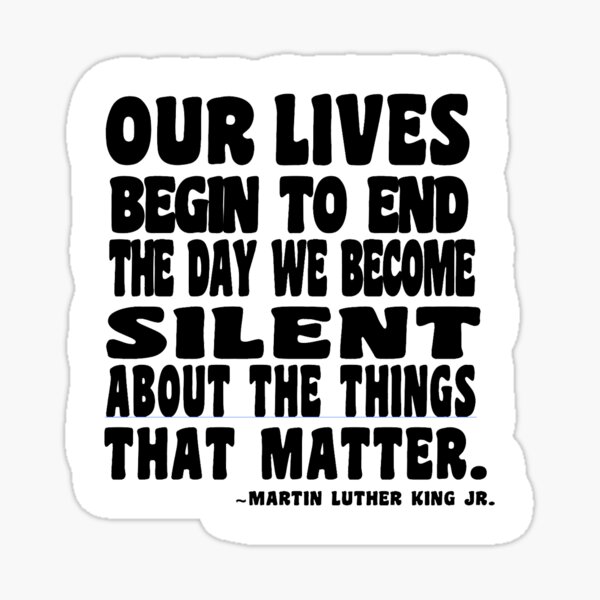 MLK. JR. Quote 2 Sticker