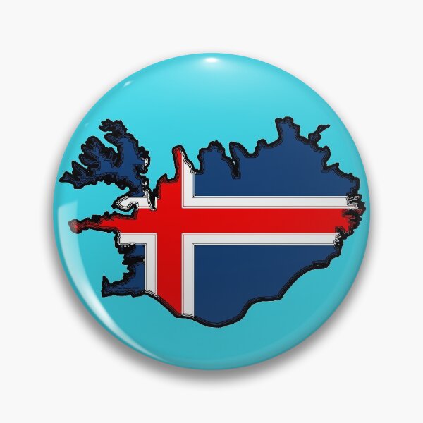 Item preview, Iceland Map With Icelandic Flag designed and sold by Havocgirl.