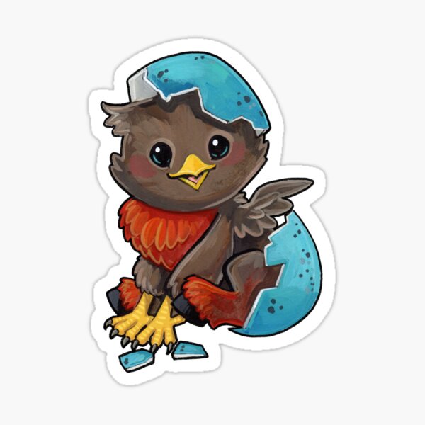 Robin hippogriff Sticker