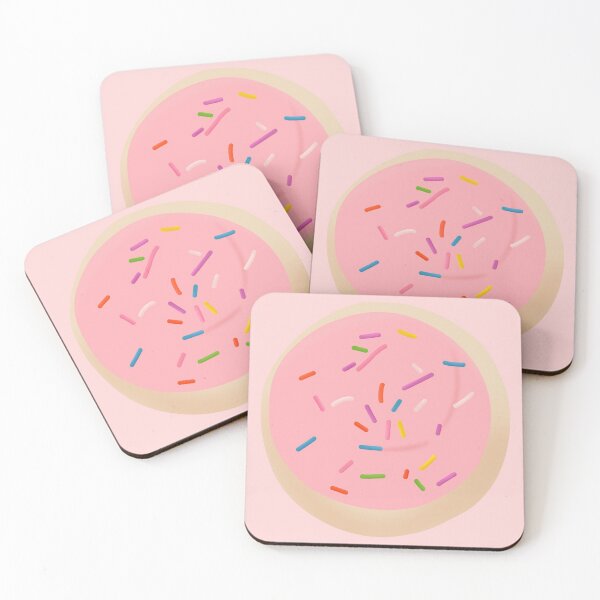 Item preview, Pink Frosted Sprinkled Sugar Cookie designed and sold by Nabibibi.