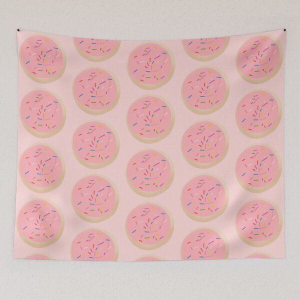 Item preview, Pink Frosted Sprinkled Sugar Cookie designed and sold by Nabibibi.