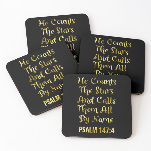 Item preview, Psalm 147:4 | Bible Verse Quote | Christian | He Counts The Stars and Calls Them All by Name designed and sold by christiangoods.