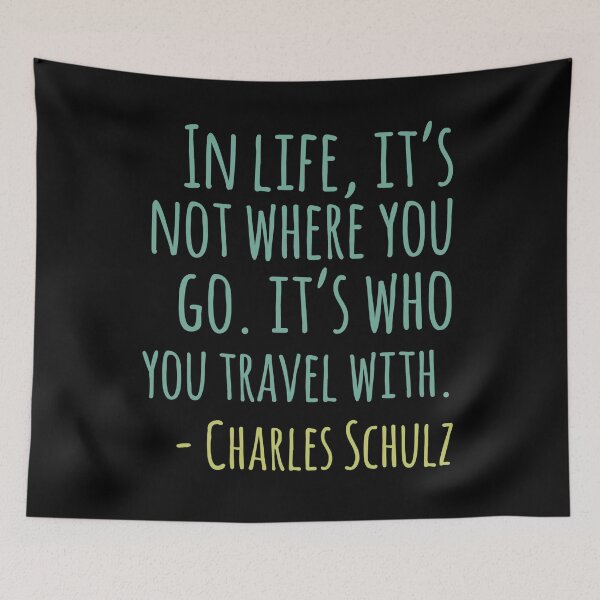 Item preview, Who You Travel With Matters designed and sold by LADYGOODMOOD.