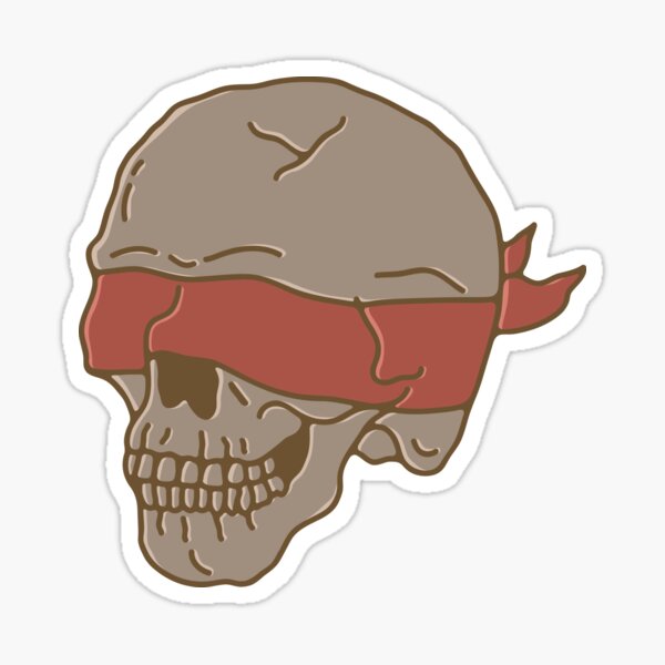 Autocollant vintage de crâne Sticker
