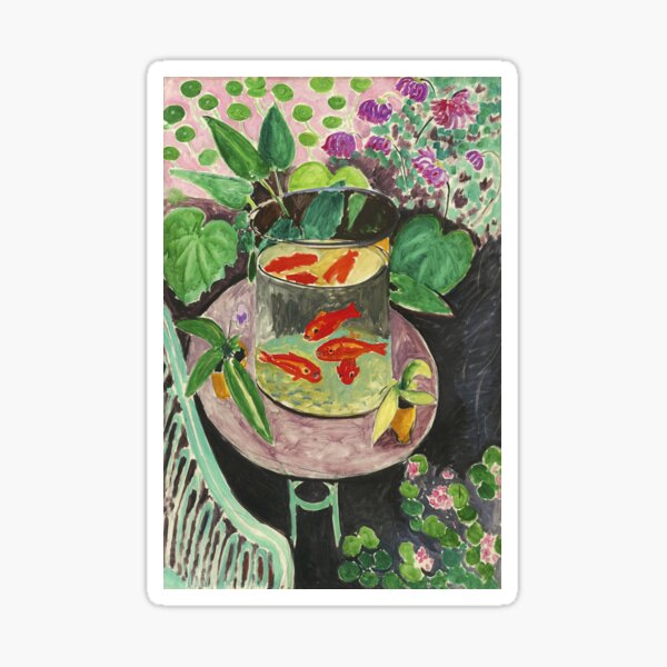 Goldfish Henri Matisse Sticker