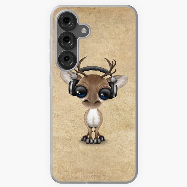 Item preview, Cute Musical Reindeer Dj Wearing Headphones designed and sold by jeff bartels.