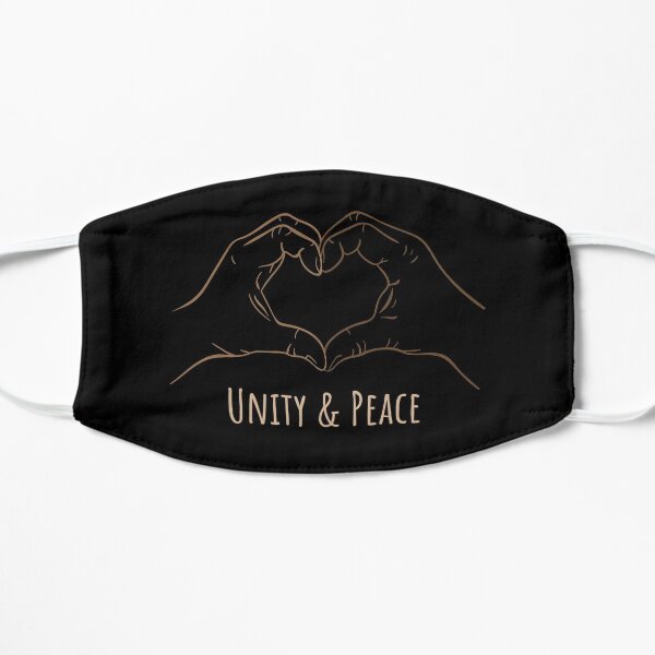 Unity & peace heart hands Mask