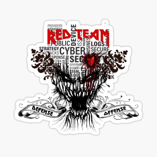 Item preview, Red Team - Offense by Defense - Skull - Metal designed and sold by clubtee.