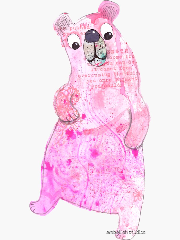 Pink Bear by tammymurdock