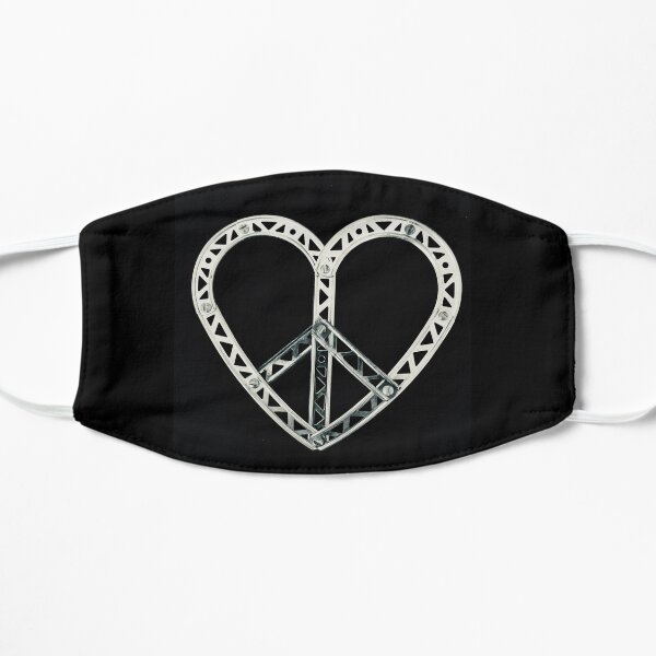 Peace and Love Strong -Black Mask
