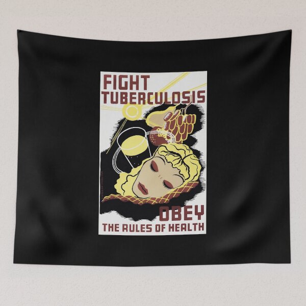 Item preview, Fight Tuberculosis - Obey The Rules Of Health - WPA Circa 1938 designed and sold by warishellstore.