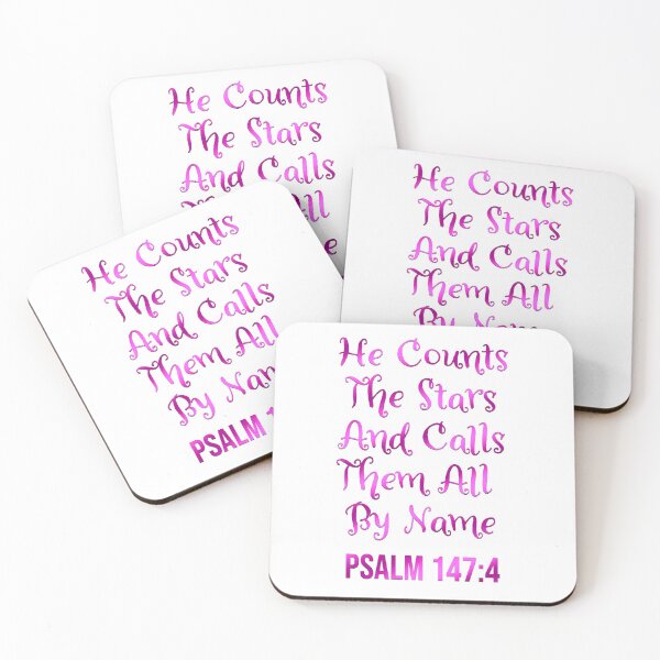 Item preview, Psalm 147:4 | Bible Verse Quote | Christian | He Counts The Stars and Calls Them All by Name designed and sold by christiangoods.