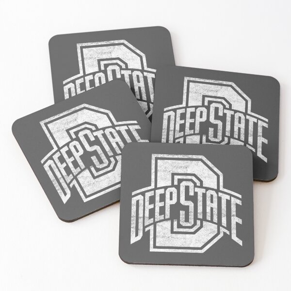 Item preview, DEEP STATE U_-_white,worn,logo over grey by Clandestocracy designed and sold by Clandestocracy.