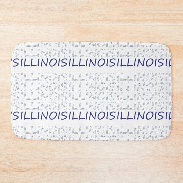 Item preview, Illinois Blue Repeating Bold Uppercase designed and sold by artbylukas.