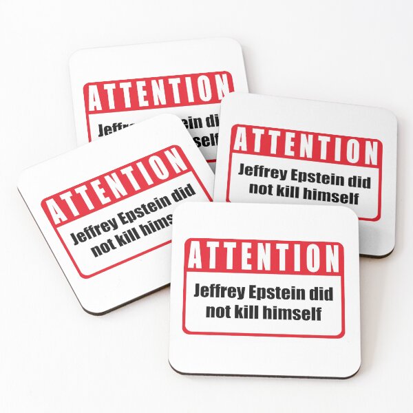 Item preview, Attention Sign - Epstein Didnt Kill Himself i designed and sold by Clandestocracy.