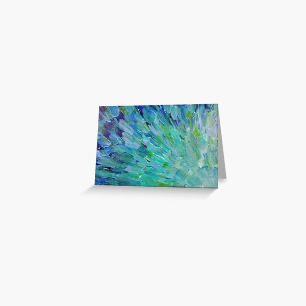 Item preview, SEA SCALES - Beautiful BC Ocean Theme Peacock Feathers Mermaid Fins Waves Blue Teal Abstract designed and sold by EbiEmporium.