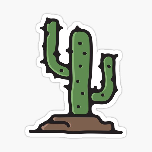 Retro Cactus Stickers Redbubble