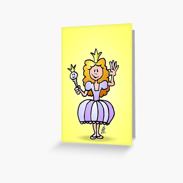 Pretty Princess from a fairy tale Greeting Card