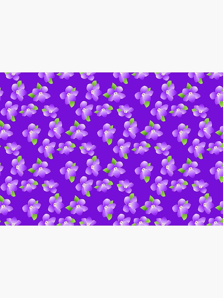 Purple Violets Floral Pattern by RootSquare