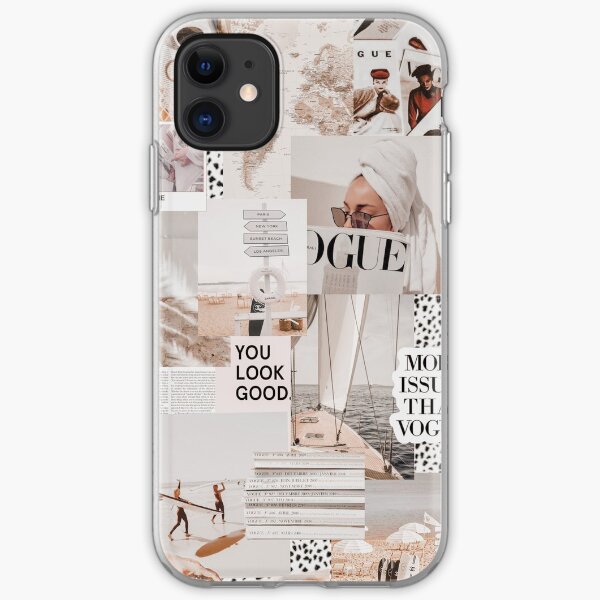COASTAL VOGUE VSCO COLLAGE iPhone Soft Case