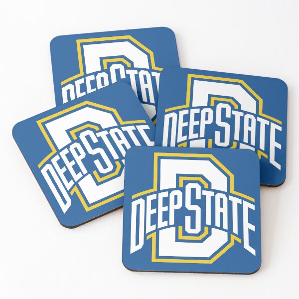 Item preview, DEEP STATE_-_white,yellow,blue logo over zipper hoodies i designed and sold by Clandestocracy.