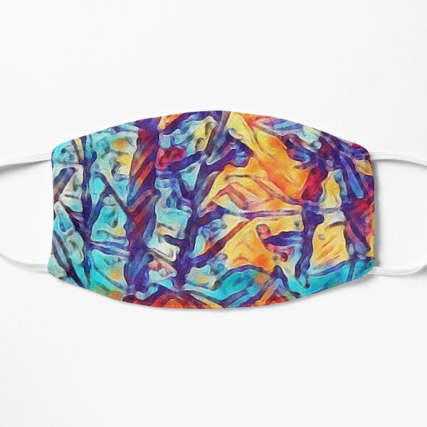 Trees Floating Above Mountains Flat Mask