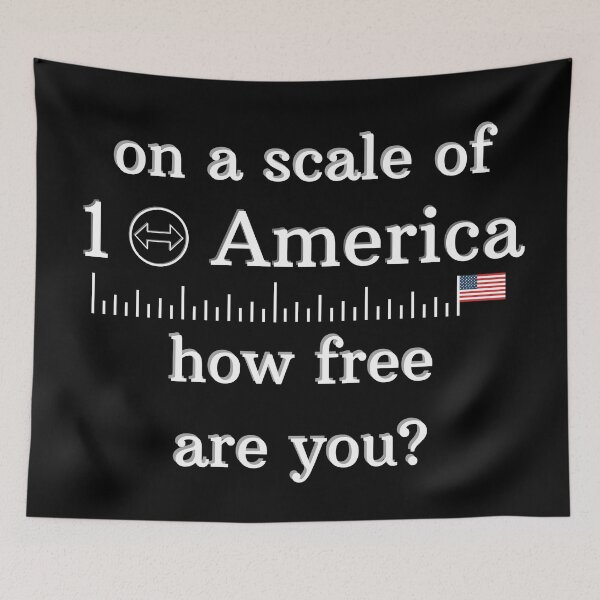 Item preview, On A Scale Of One To America  How Free Are You ? designed and sold by itismimi.