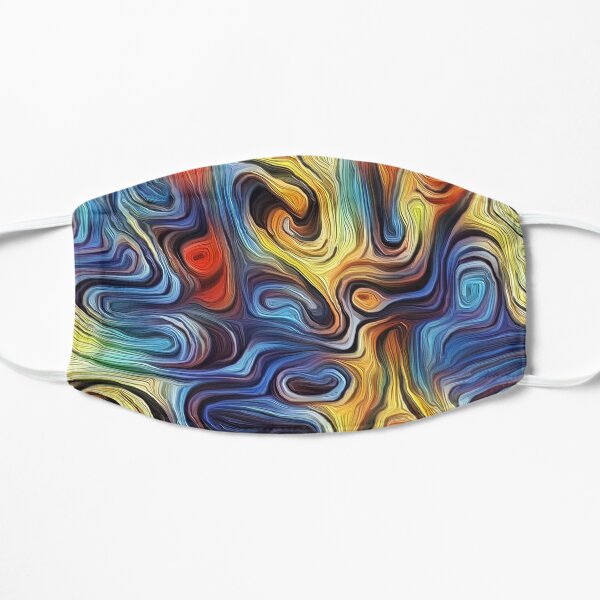 Cartoon Waves Flat Mask