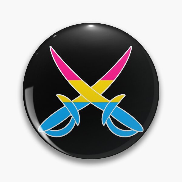 Item preview, Pansexual Pride Pirate Swords - An Exceptional Swordspan designed and sold by halberdier.