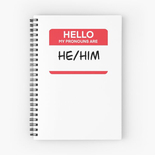 Item preview, He/Him Pronouns Tag designed and sold by SarahWilliams19.