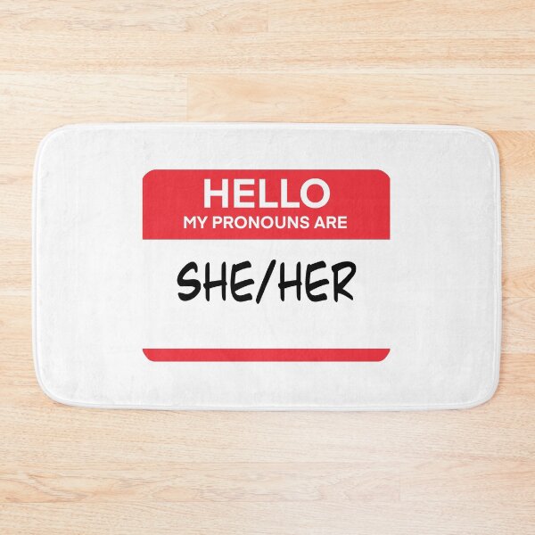 Item preview, She/Her Pronouns Tag designed and sold by SarahWilliams19.