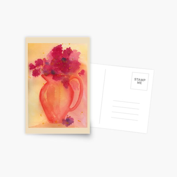 Bouquet in Pitcher Postcard