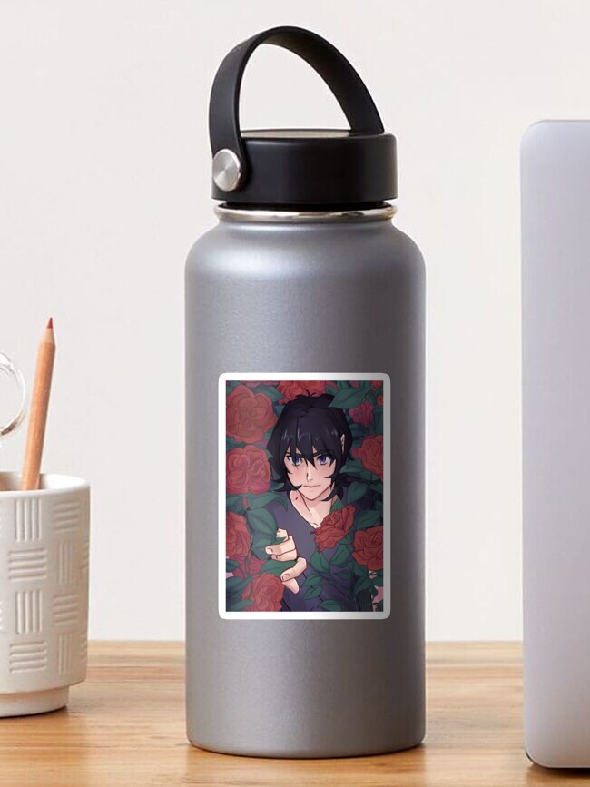Thumbnail 1 of 3, Sticker, Keith Voltron Flowers designed and sold by littleblackchat.