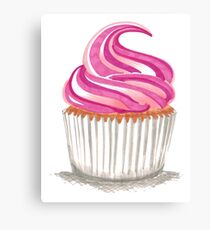 Pink Cupcake Canvas Print